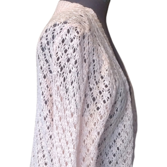 Cloud Chaser long sleeve, open weave cardigan. XL - Picture 2 of 5